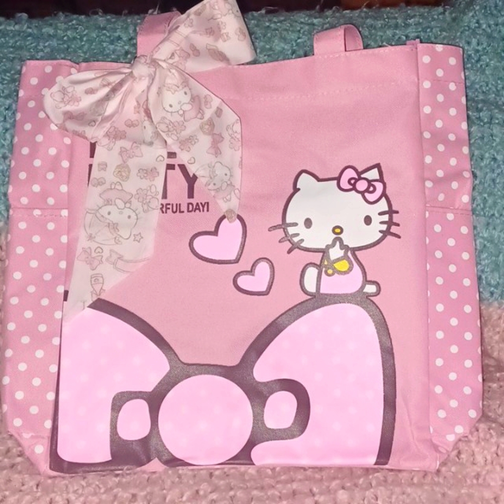 Pink Hello Kitty Bag with Ribbon 🎀